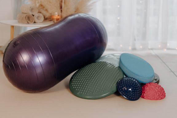 Balancekissen, Halbe Igelbälle, Gymnastikball